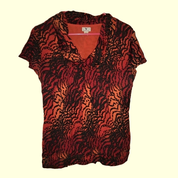 Worthington Top Vibrant Red/Rust/Amber - Picture 8 of 15